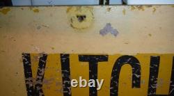 ANTIQUE/VINTAGE HAND PAINTED SIGN KITCHENETTES DOUBLE SIDED 29x 11 3/4