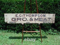 ANTIQUE/VINTAGE HAND PAINTED SIGN KITCHENETTES DOUBLE SIDED 29x 11 3/4