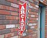 Arcade Plugin Battery Double Sided Arrow Vintage Rustic Metal Marquee Light Sign
