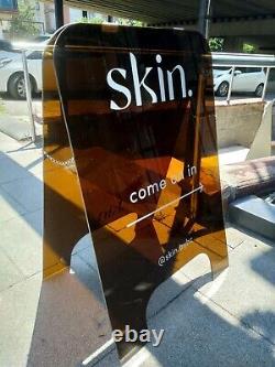 A-Frame Sign Mirrored sidewalk sign Double Sided Folding Sidewalk Sign