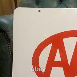 Aaa Emergency Service Gas Oil Advertising Sign Double Sided