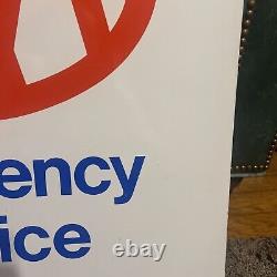 Aaa Emergency Service Gas Oil Advertising Sign Double Sided