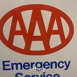 Aaa Emergency Service Gas Oil Advertising Sign Double Sided