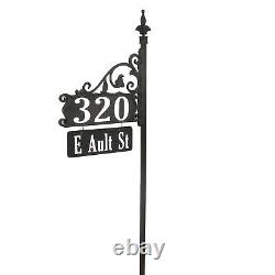 Address America Boardwalk Double-Sided Reflective Address Sign With Name Rider