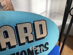 Air Conditioner Sign Vintage Wizard Old Double-Sided 1940's Department Store