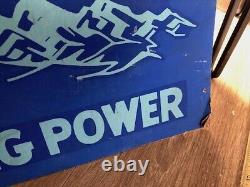 Air Conditioner Sign Vintage Wizard Old Double-Sided 1940's Department Store