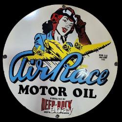 Airrace Porcelain Enamel Sign 30x30inches Double Sided