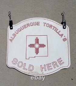 Albuquerque Tortillas SOLD HERE double sided sign professional commercial