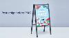 Aluminum Double Sided A Frame Poster Sign Holder For Mall Storefront Exhibition Trade Show