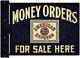 American Express Money Orders 18 Heavy Duty Usa Double Sided Flange Metal Sign