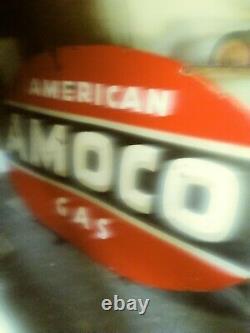 Amoco Sign Double Sided 8ft