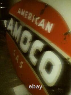 Amoco Sign Double Sided 8ft