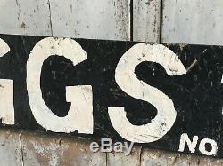 Antique Aafa Wooden Original Painted Double Sided Advertising Trade Sign Eggs