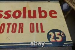 Antique Double Sided Essolube Motor Oil Sign Am-5-40