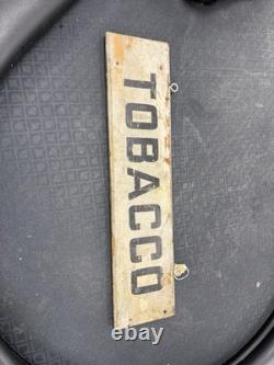 Antique Double Sided Wooden TOBACCO Store Sign General Store Advertising