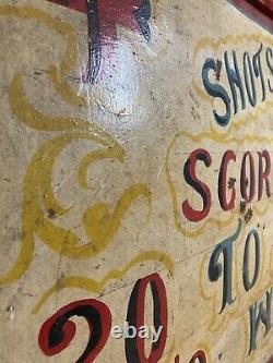 Antique Double sided Hand Painted Fairground Sign