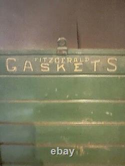 Antique Green double-sided fitzgerald gaskets and Retainers Display Sign