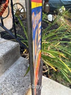 Antique Original Curb Sign Metal Tin Ice Cubes Curb Stand 2x Sided Trade Sign