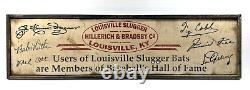 Antique STYLE Hillerich & Bradsby Baseball Bat Advertisement Sign Double Sided