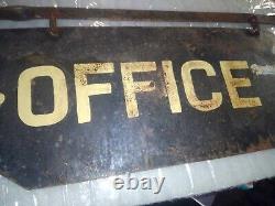 Antique Sales Office Pointer Sign Advertising Double sided hand painted Funny