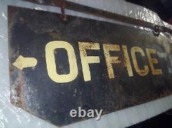 Antique Sales Office Pointer Sign Advertising Double sided hand painted Funny