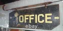 Antique Sales Office Pointer Sign Advertising Double sided hand painted Funny