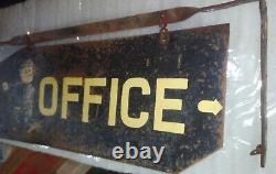 Antique Sales Office Pointer Sign Advertising Double sided hand painted Funny