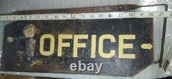 Antique Sales Office Pointer Sign Advertising Double sided hand painted Funny