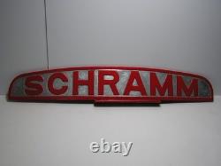 Antique Schramm Tractor 29 Double Sided Sign