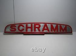 Antique Schramm Tractor 29 Double Sided Sign