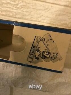 Antique VINTAGE WHISTLE SODA DIE CUT CARDBOARD STORE Bottle DISPLAY Double Sided