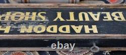 Antique Wooden Double-Sided Directional Trade Sign