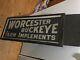 Antique Worcester Buckeye Farm Implements Trade Sign Store C1890s Double Sided