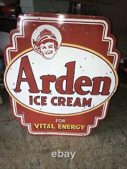 Arden Ice Cream Double Sided Porcelain Sign