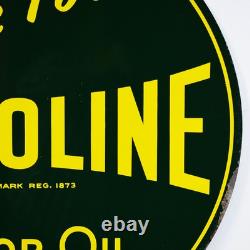 Ask For Valvoline Motor Oil Round Double Sided Metal Sign