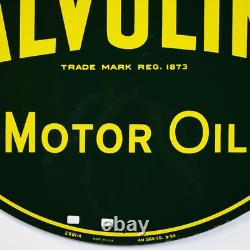 Ask For Valvoline Motor Oil Round Double Sided Metal Sign