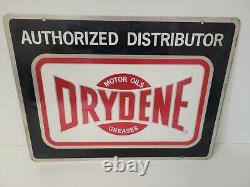Athorized Distributor Drydene Motor Oil Greases Metal Sign Double Sided 24×18