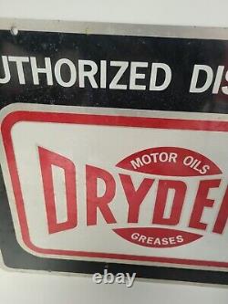 Athorized Distributor Drydene Motor Oil Greases Metal Sign Double Sided 24×18