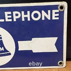 Authentic & Original Bell System' Double Sided Porcelain 12x6 Inch Sign
