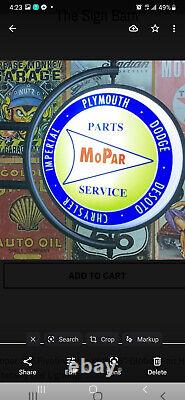 Auto Rotating Double Sided Led Light Up Mopar Parts Sign