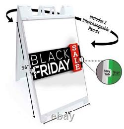 BLACK FRIDAY SALE Signicade 24x36 A Frame Sidewalk Pavement Sign Double Sided