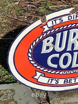 BURMA COLA HEAVY DOUBLE SIDED PORCELAIN SIGN, (24x 16) NICE, HARD TO FIND