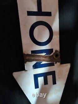 Bell Systems 35 1/2 x 6 1/2. Sign Double-Sided Porcelain Enamel