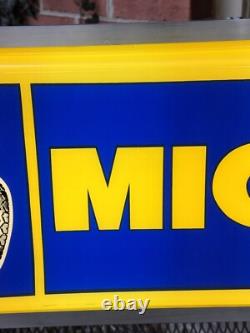 Bibendum Michelin Tires Advertising Illuminated Double Sided Sign