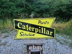 Big Caterpillar sales service Double Sided tractor sign Dozer Bulldozer farm
