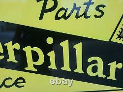 Big Caterpillar sales service Double Sided tractor sign Dozer Bulldozer farm