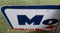 Big Double Sided Porcelain Mobil Sign With Pegasus