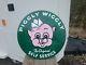 Big Piggly Wiggly Double Sided Sign Supermarket Grocery Farm Store Gas Oil