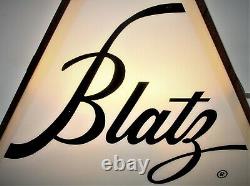 Blatz Beer Large Double Sided Lighted Outdoor Advertising Sign 45.25 x 39