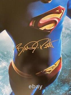 Brandon Rooth Superman Returns Cast Signed X3 Double Sided 27x40 Poster COA